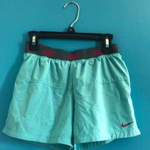 Teal Nike sport shorts